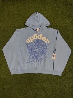 Sky Blue Sp5der zip up